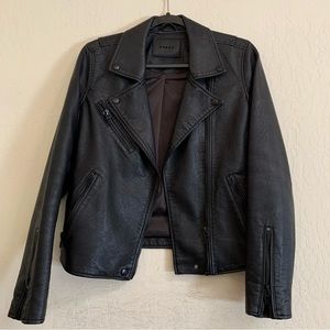 BLANK NYC Vegan Leather Jacket with Black Hardware